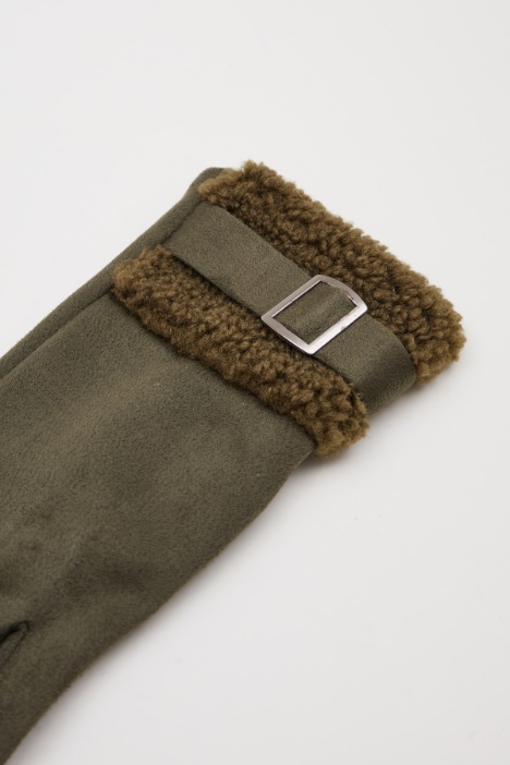 Guanti con inserto peluche