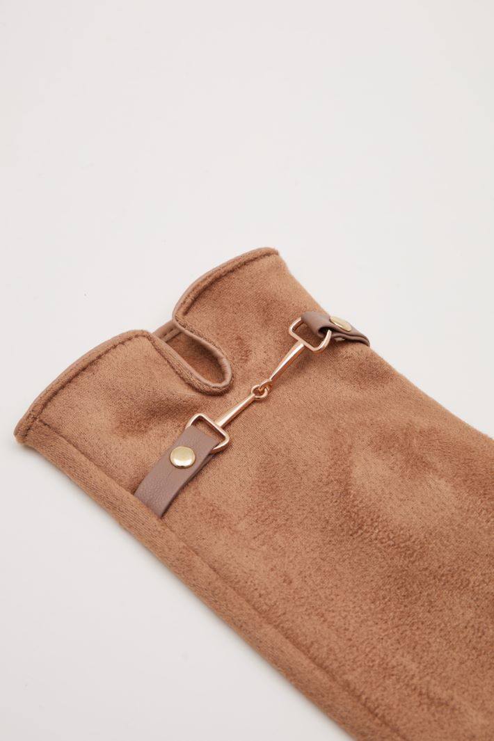Gloves with metal detail Intrend - 3