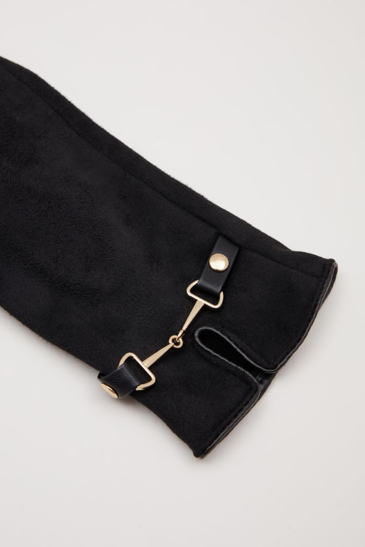 Gloves with metal detail Intrend - 3