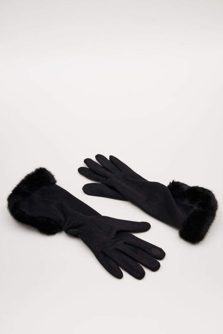Suede effect gloves Intrend