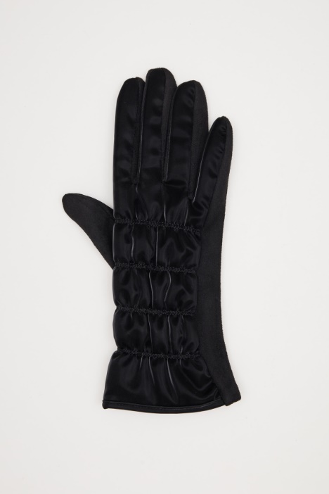 Guantes con efecto encerado