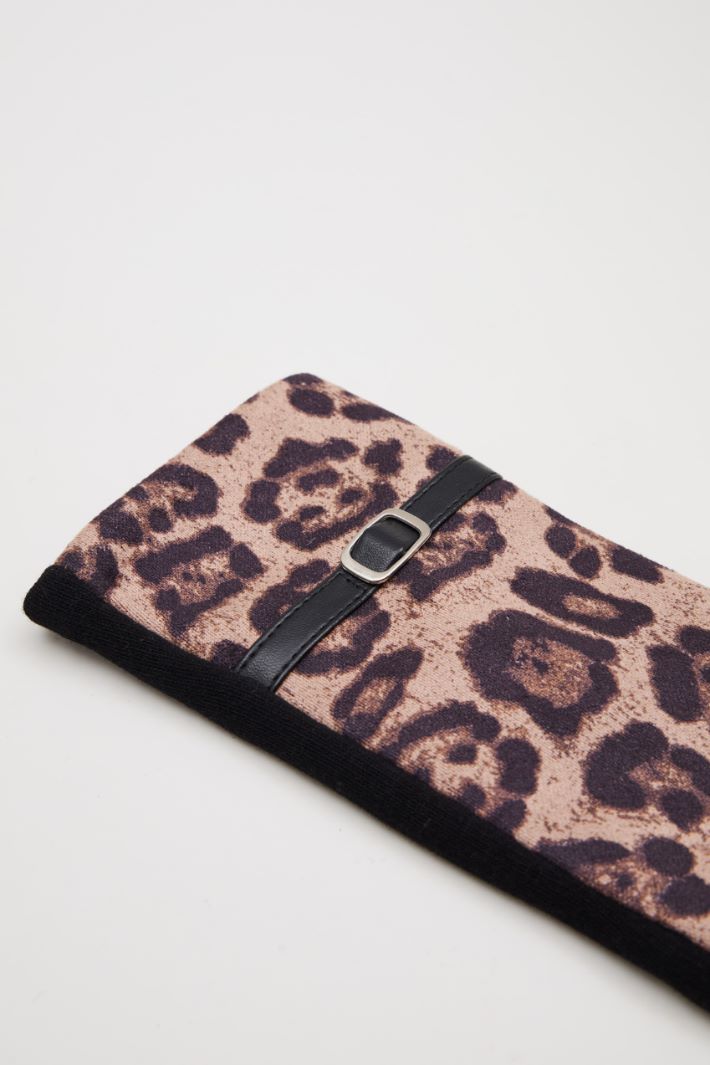 Animal print gloves Intrend - 3