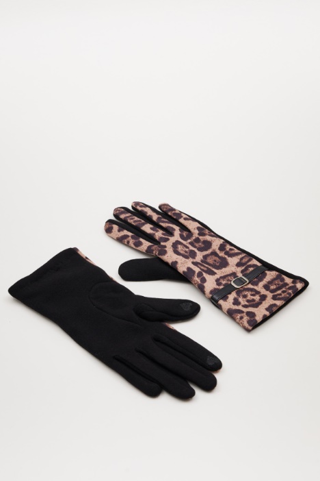 Animal print gloves Intrend