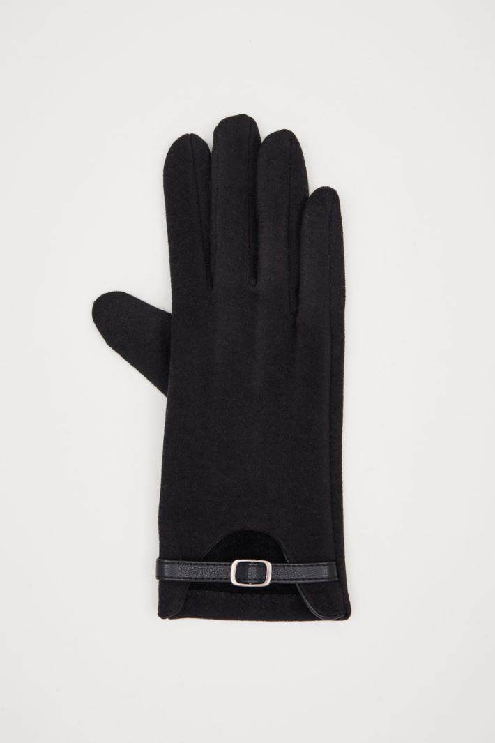 Jersey gloves with strap Intrend - 2