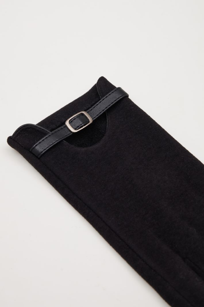 Jersey gloves with strap Intrend - 3