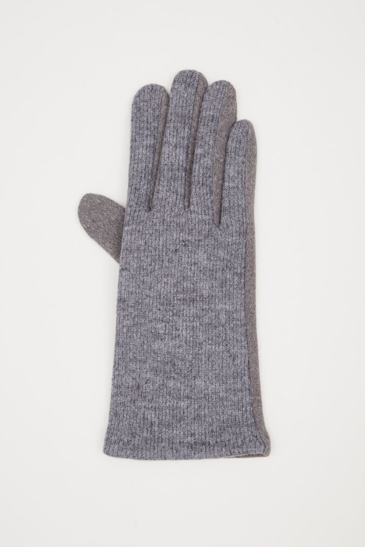 Gloves with ribbed insert Intrend - 2