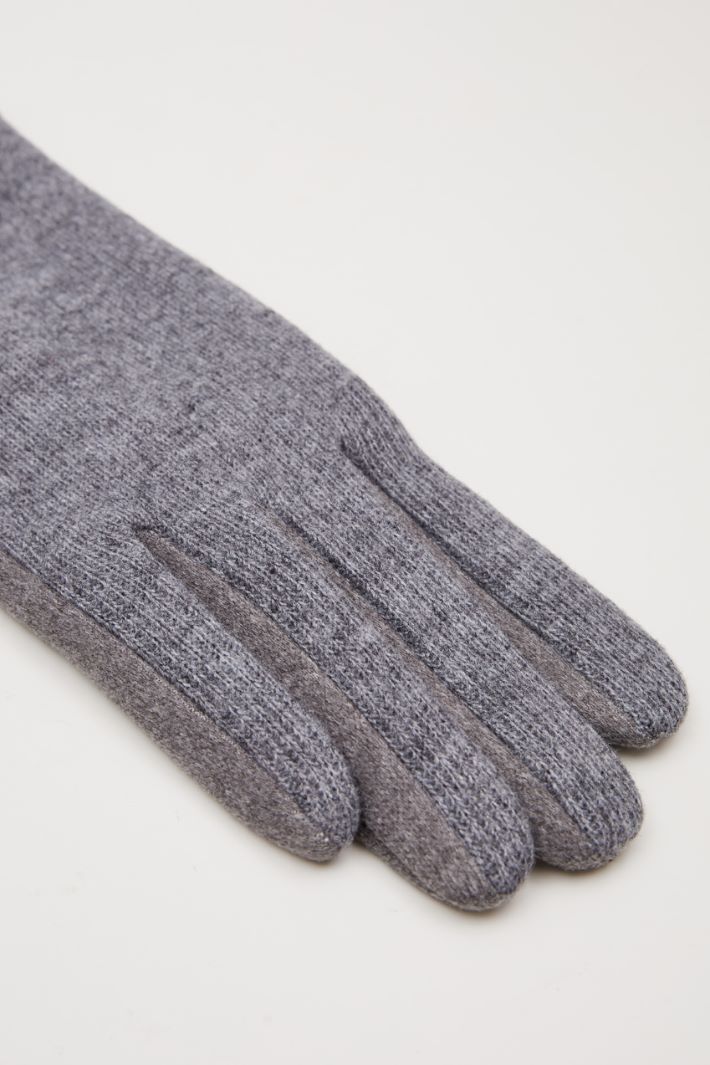 Gloves with ribbed insert Intrend - 3