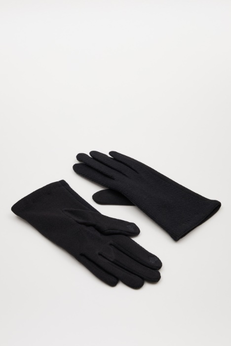 Gloves with ribbed insert Intrend