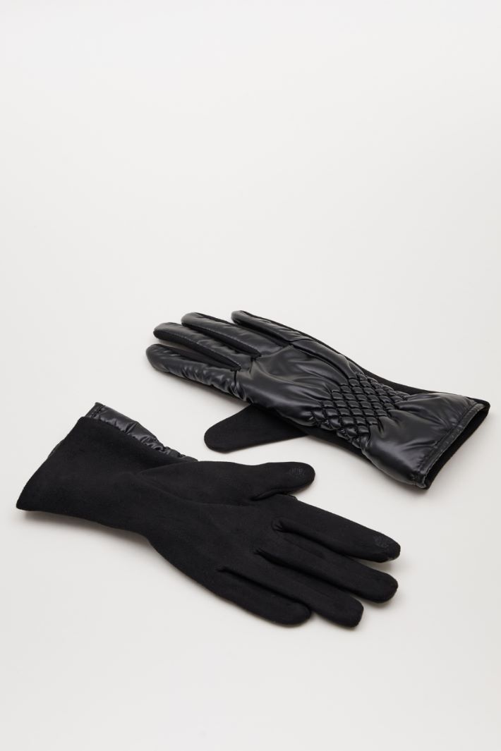 Faux leather gloves Intrend