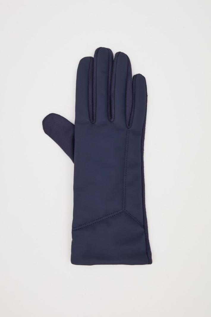 Waxed effect gloves Intrend - 2