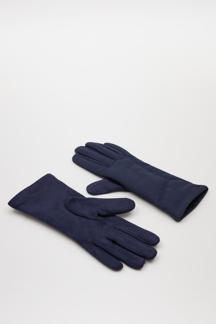 Waxed effect gloves Intrend