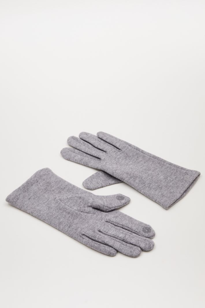 Gloves in fleece jersey Intrend