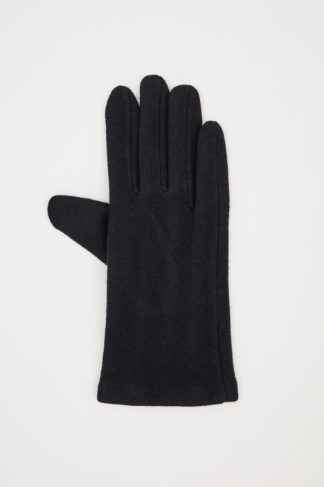 Guantes de punto forrado