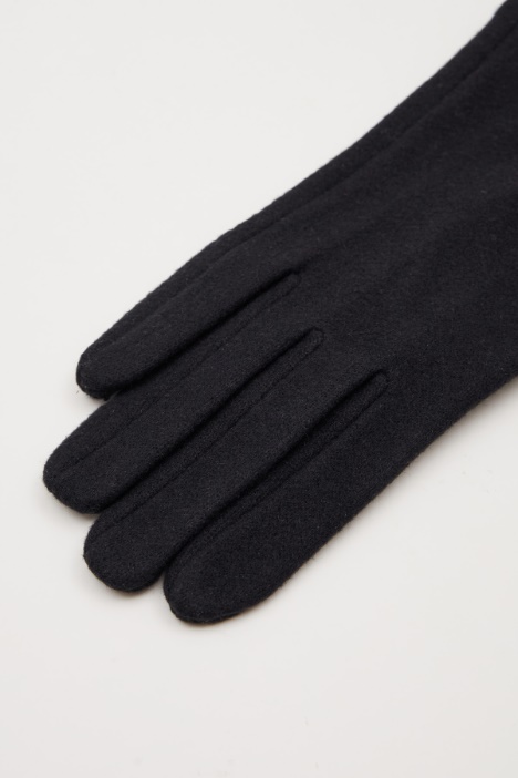 Guantes de punto forrado