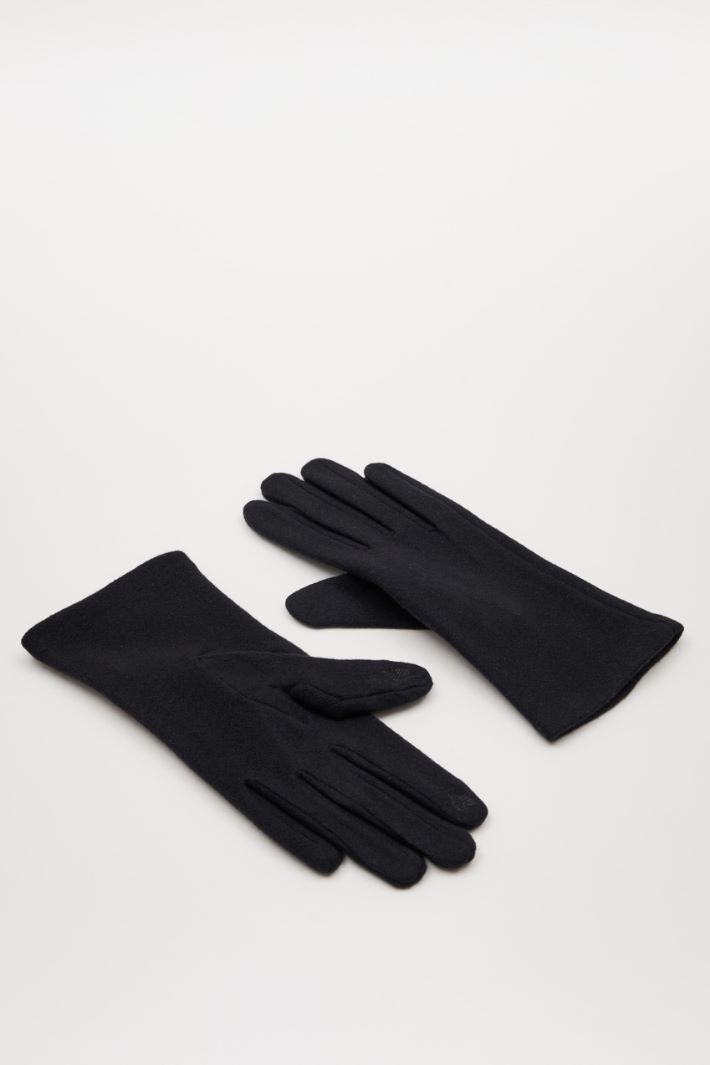 Gloves in fleece jersey Intrend