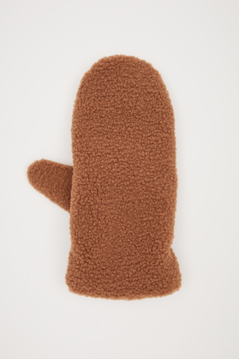 Guanti effetto peluche