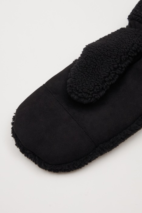 Guantes efecto felpa