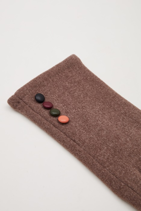 Guantes de punto con botones