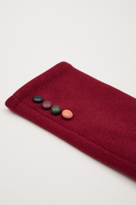 Guantes de punto con botones