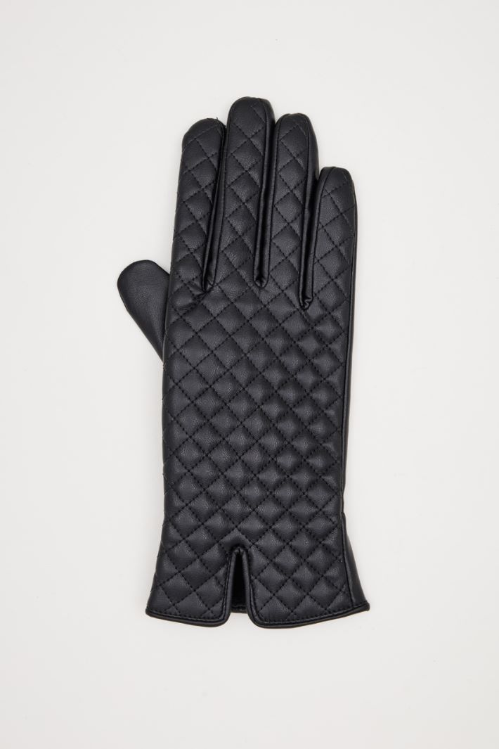 Faux leather gloves Intrend - 2