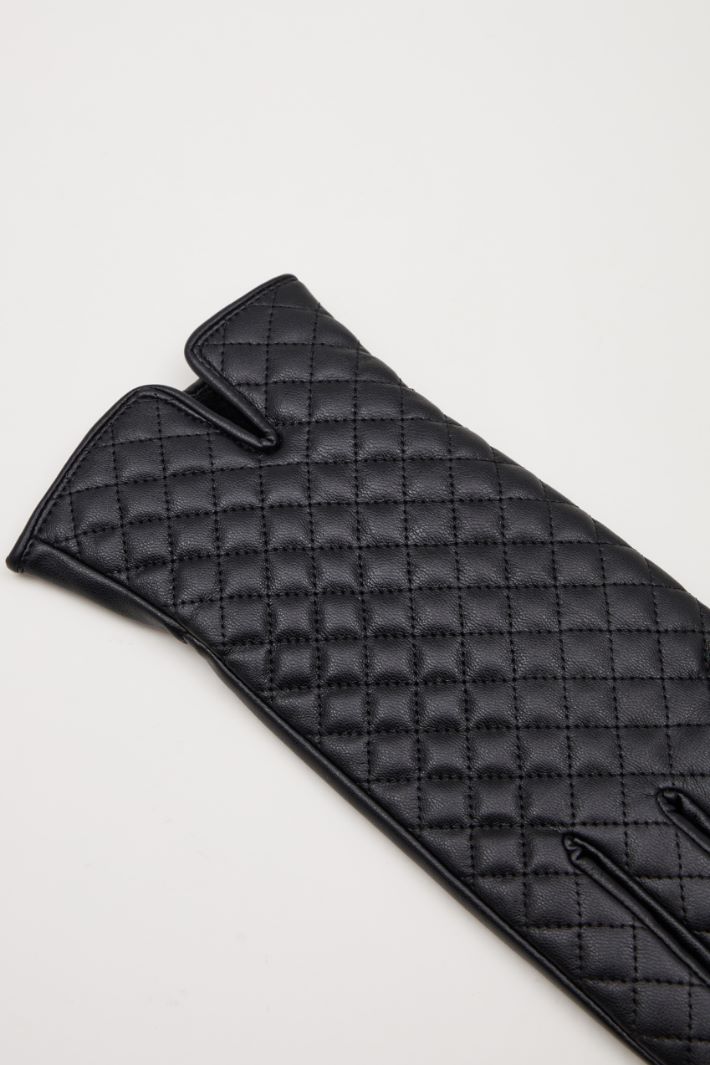 Faux leather gloves Intrend - 3