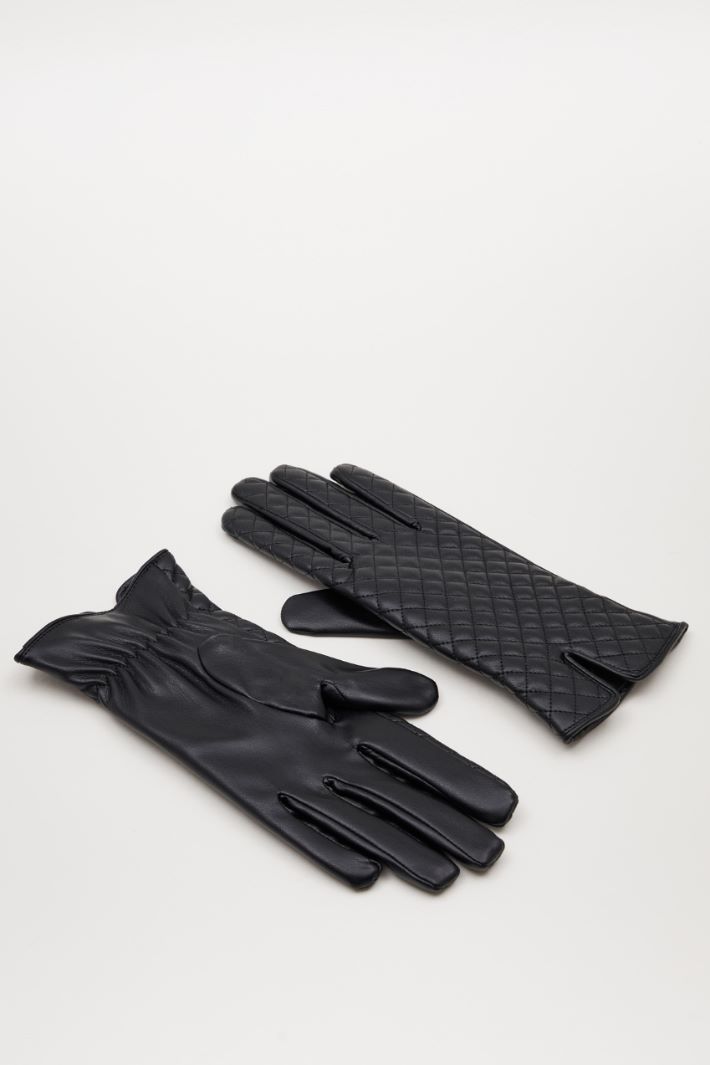 Faux leather gloves Intrend