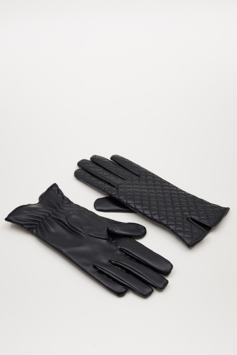 Faux leather gloves Intrend