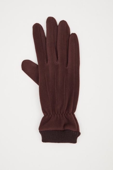 Guantes con detalle de punto