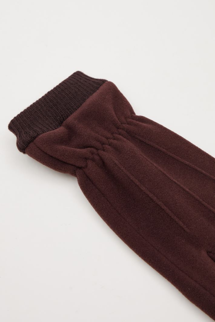 Gloves with knit details Intrend - 3