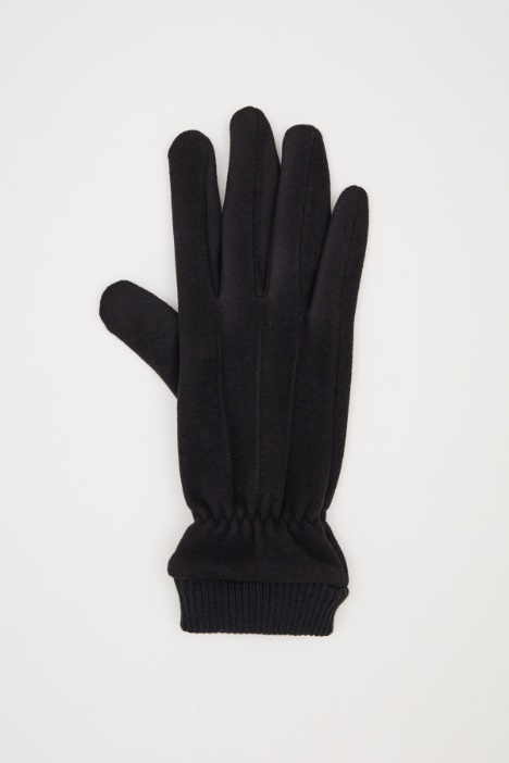 Guantes con detalle de punto