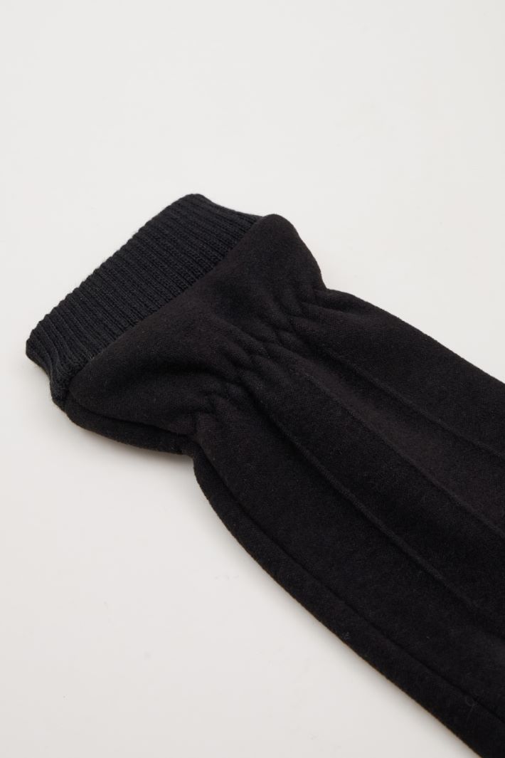 Gloves with knit details Intrend - 3