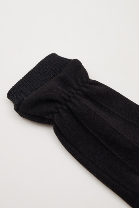 Guantes con detalle de punto