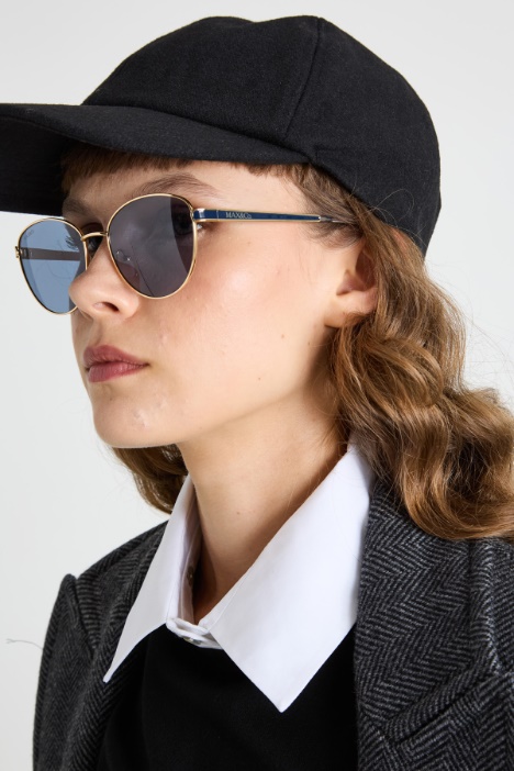 Gorra de mezcla de lana