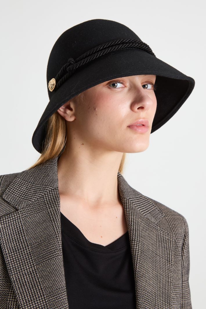 Cloche in pure wool felt Intrend - 2