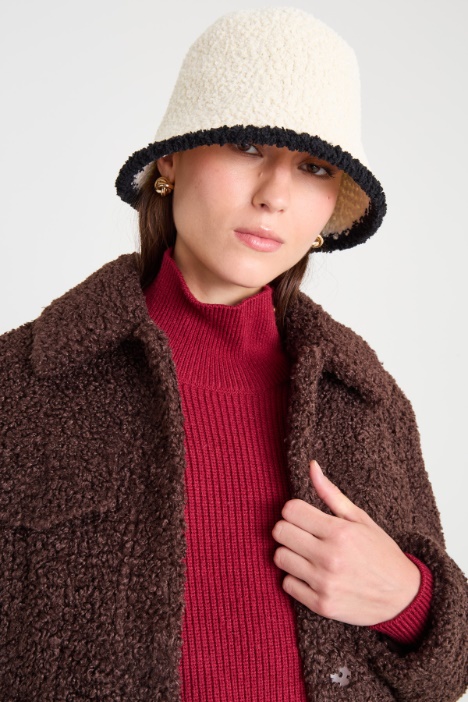 Cloche in tessuto bouclé