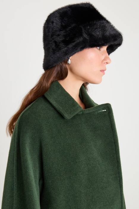 Sombrero cloche de pelo sintético