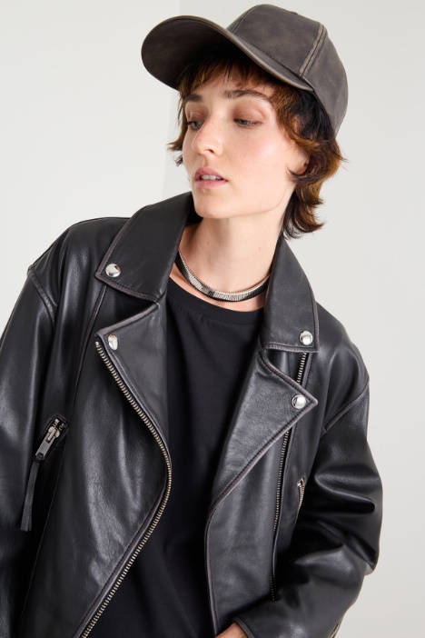 Cappello baseball in similpelle Intrend