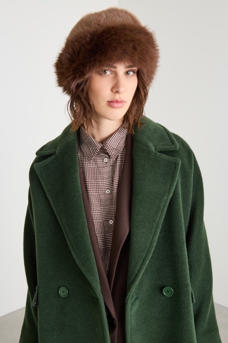 Fur effect hat Intrend