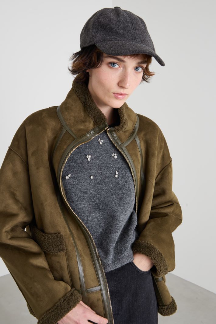 Knitted baseball cap Intrend - 2