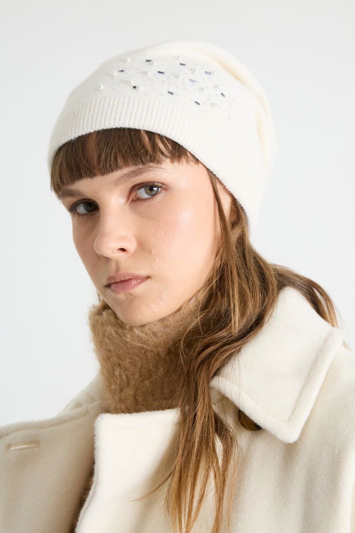 Rhinestone beanie hat Intrend - 2