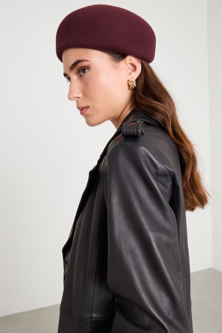 Wool felt beret Intrend