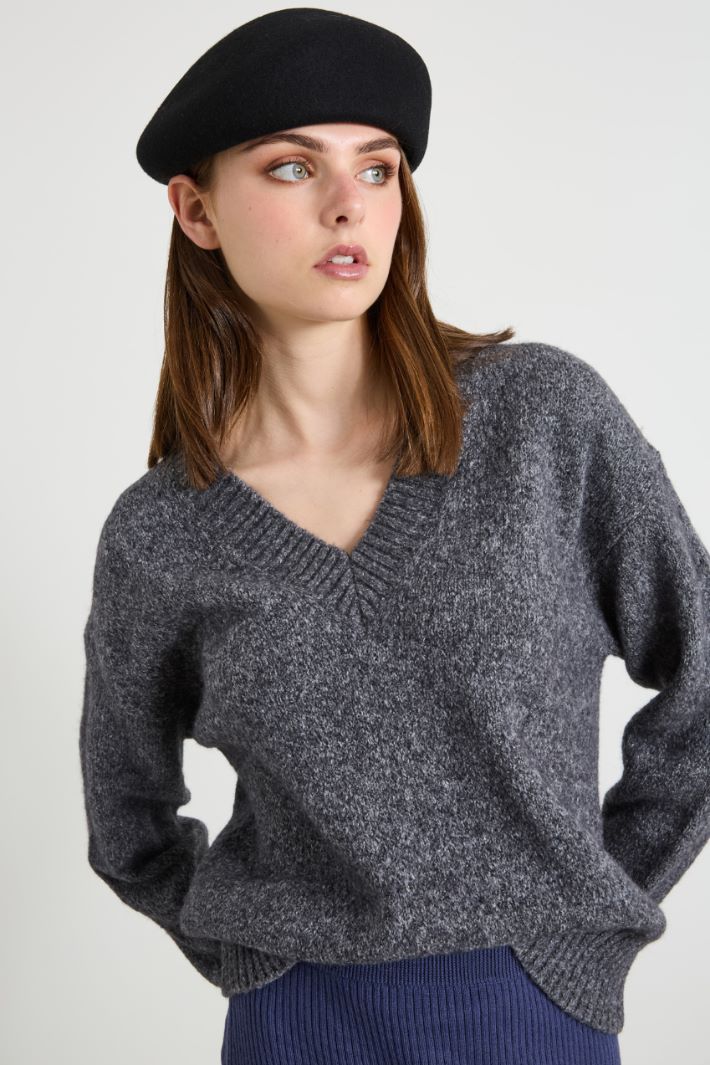 Wool felt beret Intrend - 2