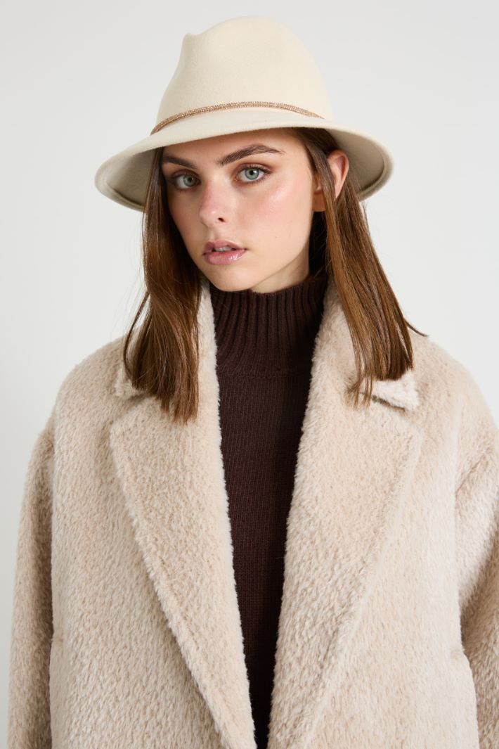 Fedora with rhinestone ribbon Intrend - 2