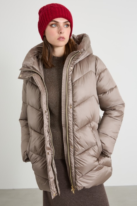 Cuffia a trecce in lana