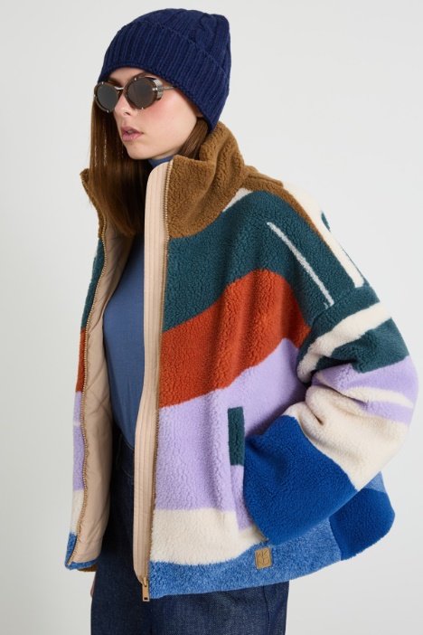 Cuffia a trecce in lana