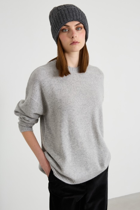 Wool braided beanie hat Intrend