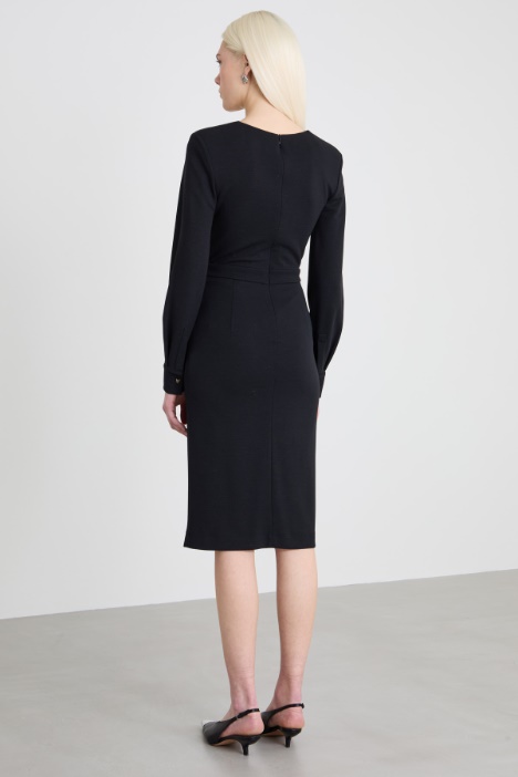 Abito midi in jersey