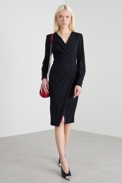 Abito midi in jersey