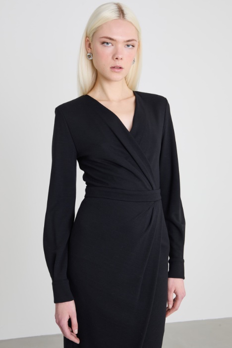 Abito midi in jersey