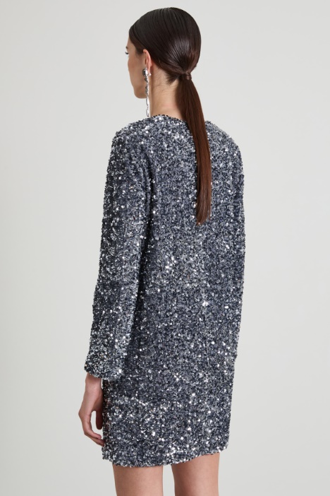 Abito corto con paillettes